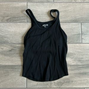 J crew ribbed tank with built in bra